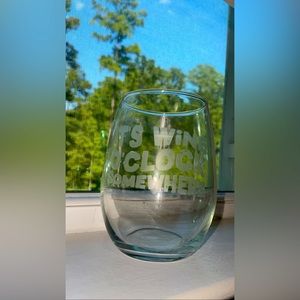 ✨Personalized Etched Wine Glass✨